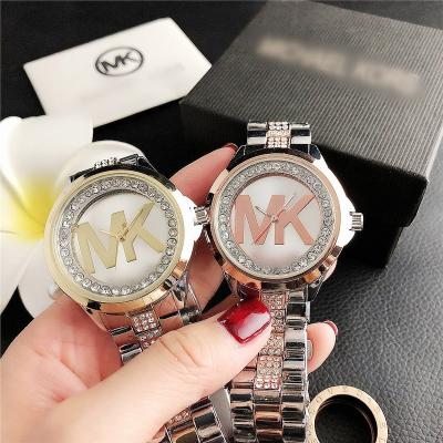 China M&K Top Selling Famous Brand Watch Fashion Women Girls Stainless Steel Luxury Wristwatch Top Famous Brand Ladies Watches Gifts for sale