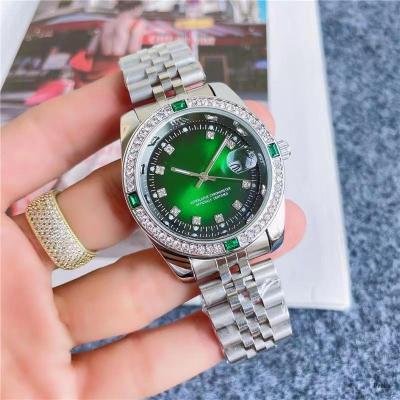 China Top Famous Fashion Style Brand Ladies Day/Date Watch Women Men Luxury Classic Stainless Steel Wristwatch Couple Watches Gifts for sale