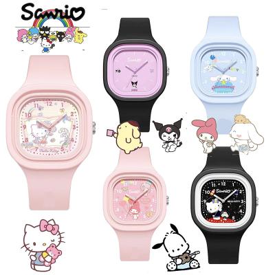 China New Cute Fashion Kuromi Cartoon Kuromi Cartoon Children Girls Women Girls Quartz Watch Students Silicone Fashion Watch Children Gift for sale