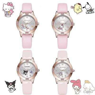 China New Cute Kuromi Cartoon Kuromi Cartoon Children Girls Quartz Watch Students Factory Direct Sales Kids watchKids Gift for sale