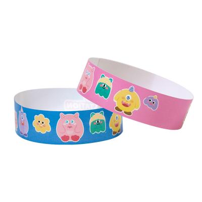 China Plastic Custom Cheap Plain QR Code Wristband Tyvek Wrist Band Tyvek Solid Paper Wristband for sale