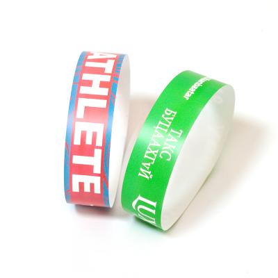 China Other entry event cheap ticket 3/4 inch foil tyvek wrist band/wristbands, paper wristband for sale