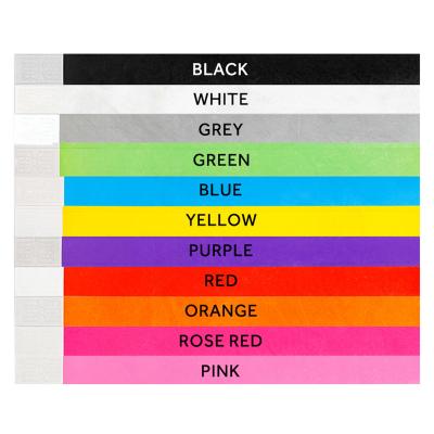 China Factory Dropship Environmental Friendly In Solid Color Tyvek Stock Printable Wristbands One Time Use Paper Wristband For Holiday Event Party for sale