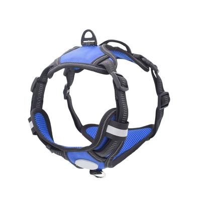 China New Products Reflective In Stock A9 Premium Luxury Adjustable 1600DNylon Reflective Dog Harness for sale