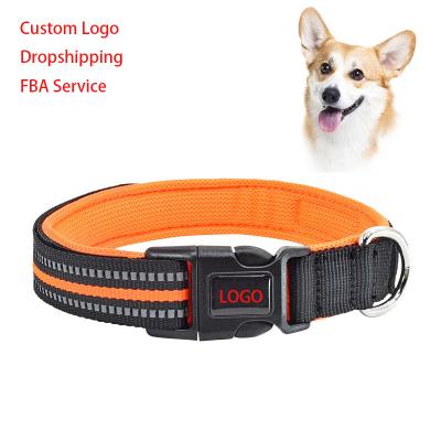 China Wholesale Custom Luxury Custom Adjustable Reflective Pet Collar Para Mascotas Martingale Dog Collars Bulk for sale