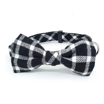 China Custom Personalized Fashion Design Luxury Adjustable Cute Bow Tie Dog Collar Pet Collar for sale