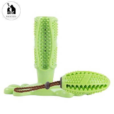 China Sustainable New Type Designs Entry Into Service Training Toys Soft Rubber Dental TPR Chew Dog Toy Set for sale