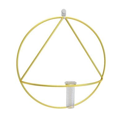 China High Quality Durable Modern Nordic Style Home Metal Wall Art Candle Holder For Home Decoration for sale