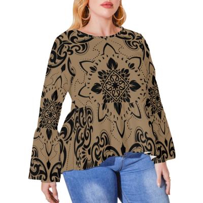 China QUICK DRY New On Demand Print Arrive Paisley Bandana Style Printed Women's Chiffon Blouse Custom Women's Plus Size Chiffon Blouse for sale