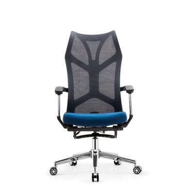 China Other factory manufacture various Black+blue Custom High Quality Modern Office Mesh Chair for sale