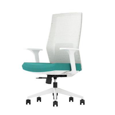 China Other Made in China Top Quality Wholesale Fixed Armrest White Modern Office Chair for sale