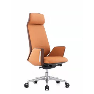 China Other Good Quality New Arrivals Orange Modern Furniture Executive Leather Office Chair for sale