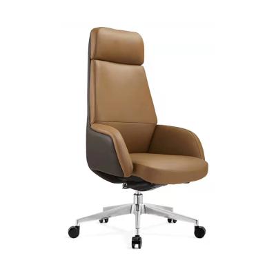 China Other Executive PU Leather Chair Boss Chair Modern Design 360 Degree Swivel Chair Height Adjustable Back Tilt for sale