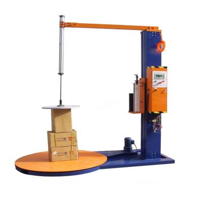 China China Manufacturer Simple Maintenance Easy Operation Upper Pressure Pallet Stretch Wrapping Film Machine With Digital Weight Scale for sale