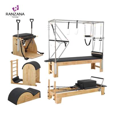 China Durable Gym Exercise Equipment Balance Body Yoga White OakPilates Exercise Five Piece Set for sale