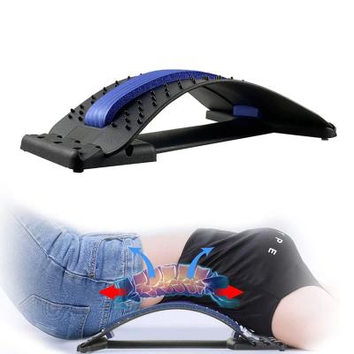 China Eco-friendly 4 Level Multifunctional Adjustable Body Stretching Muscle Back Stretcher Device Waist Massage Back Stretcher for sale