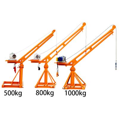 China Mini 200kg -1000kg Goods Monkey Lift Small Lifting Construction Crane for sale