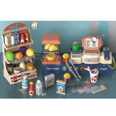 China Supermarket Series Electronic Toy 42PCS Kitchen Set Toy Preschool Toy Happy Girl's Game House Educational Toy Set for sale