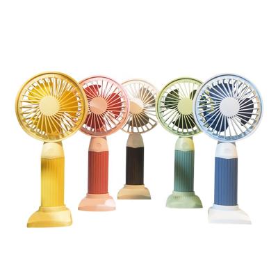 China Long Time Low Price Powered Vertical Stripes Design Hand Held Fan Mini Usb Charging Portable Hand Held Fan for sale