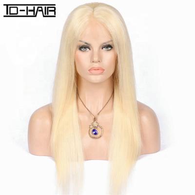 China Wigs Top 10A Quality Ombre Wigs 1B 613 Blonde Deep Wave Full Lace Wig Virgin Hair for sale