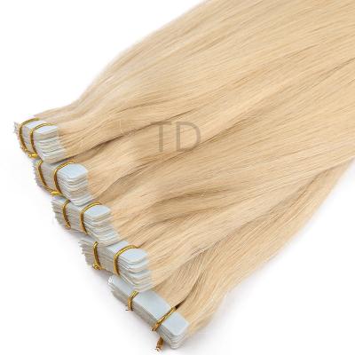 China Jerry Curl European Virgin Cuticle Hair Balayage Remy Human Tape Hair Extensions Russian for sale