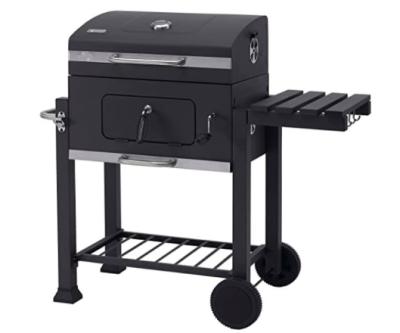 China Outdoor Portable Mobile Camping Cart Barrel BBQ Charcoal BBQ Grill for sale