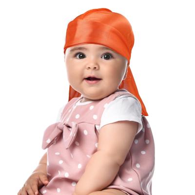 China Other Kids Silky Durags Headwear Bandanas Silk Durag Ties Long Waves To Cover Durag For Baby for sale