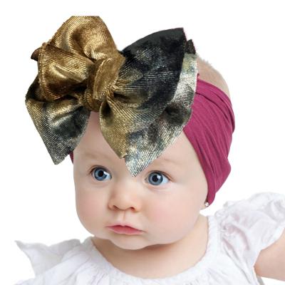 China Fashion Towel Band Hair Accessories Sleeping Night Hat Newborn Head Wrap Soft Turban Velvet Baby Headband for sale