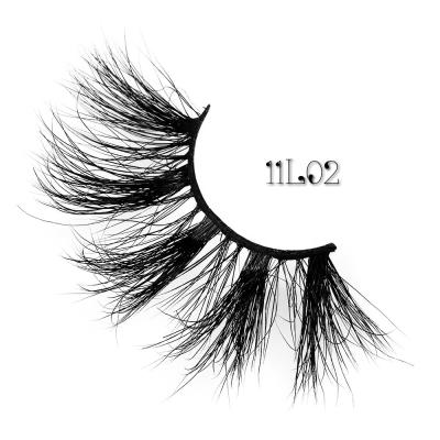 China Long Fake Lashes Manufacturer Own Brand Natural Extra Long 25mm Waterproof Siberian Mink Eyelashes Custom Packaging for sale