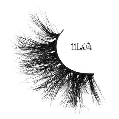 China Manufacturer Cruelty Free 25mm Extra Long Natural False Eyelashes Siberian Mink Lashes Custom Packaging Private Label Fluffy for sale