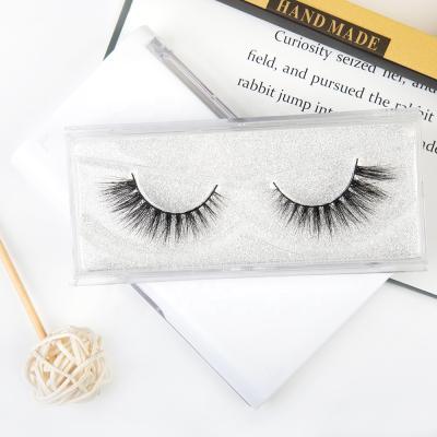 China Natural Wholesale Private Label Long 3D Eyelashes Premium Synthetic Silk Lashes for sale