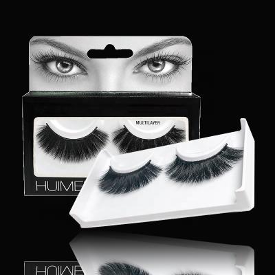 China Natural Main Synthetic Fiber 6D Lash Strips For Own Brand From Natural False Eyelashes Supplier for sale