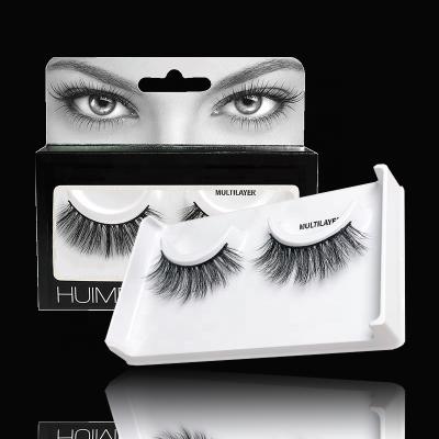 China Lashes Manufacturer Luxury Prime Synthetic Fiber 6D Natural False Eyelash Strips For Private Label for sale