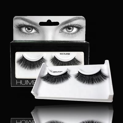 China Natural False Eyelashes Factory For Own Label Fluffy Main Synthetic Fiber 6D Lash Strips for sale