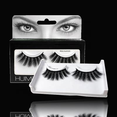 China 6D Natural Fake Lashes Wholesale For Private Label Synthetic Fiber Eyelash Tapered Head Strips for sale