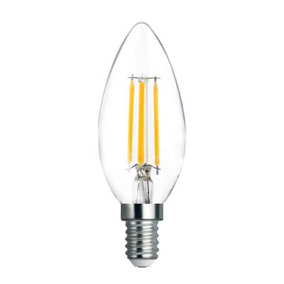 China Residential High Quality C35 4w LED Filament Glass Bulb Incandescent Lamp for sale