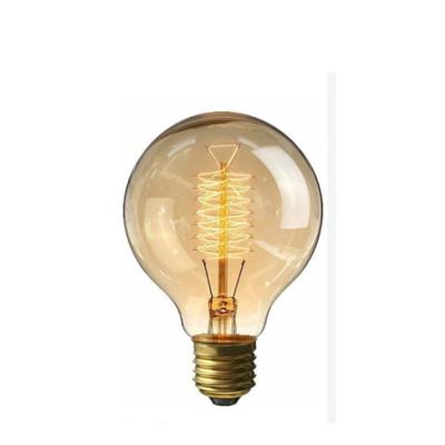 China Iron Made In China Retro Decorative Incandescent Bulb G125 40W Edison Wirewound Light Bulb for sale