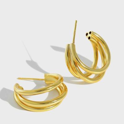 China FASHIONABLE jewelry 18k sterling silver jewelry 18k sterling silver earring 925 gold plated women boho earrings for sale