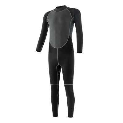 China Hot Wetsuits Stripes 3mm Neoprene Black Gray Back Zipper Wetsuit Long Sleeve Snorkeling Kayaking Diving Wetsuit For Surfing Diving One Piece Wetsuit For Men for sale