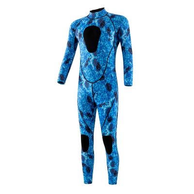 China Amazon Best Selling Diving Kayaking Swimming Snorkeling Blue 3MM Camouflage Neoprene Diving Suits Long Sleeve Surfing Swimming Wetsuit For Unisex zu verkaufen