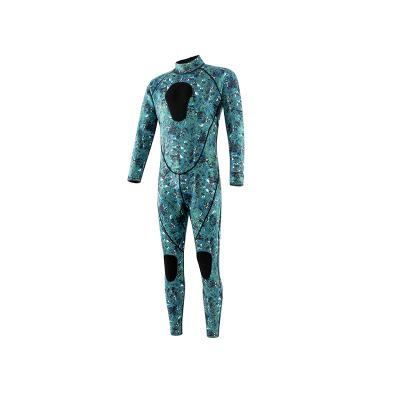 China Sale Wetsuit Snorkeling Kayaking Diving Camouflage Siamese Green Sleeve New 3MM Long Keep Warm Surfing Swimming Wetsuit For Man for sale