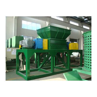 China Professional Double Shaft Shredder Machine 300 - 400 kg/h Wear resistant Steel Te koop