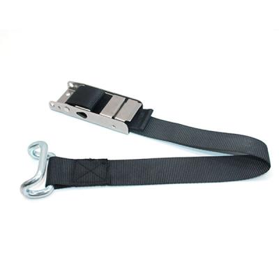 China Doing Cargo Lashing Strap Stainless Steel 2inch 600kg Cargo Lashing Strap With Center Buckle Over for sale