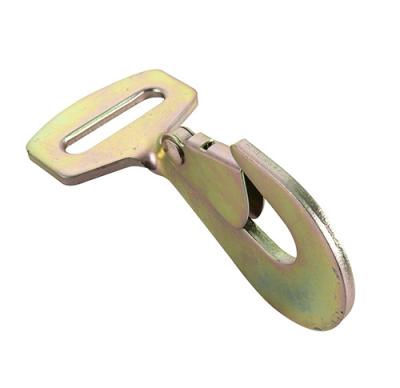 China Heavy Industry Wholesale 2 Inch Heavy Duty Twisted Snap Hook With Latch For Cargo Lashing for sale