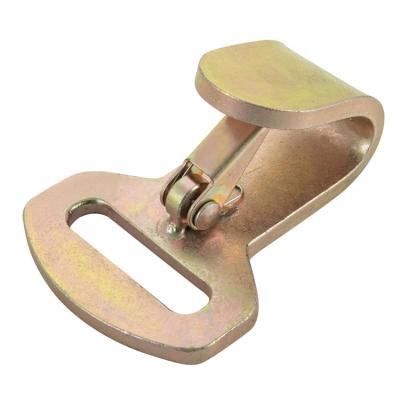 China Heavy Industry 2inch Flat Snap Hook With Keeper For Webbing Cargo Lashing for sale