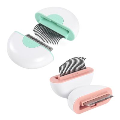 China 2 Viable IN 1 Cat Comb Pet Grooming Hair Remover Cat Accessories Brush Supplies To Shed Grooming Dogs Massage Comb for sale