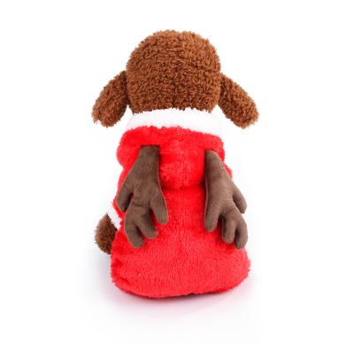 China High Quality Stocked Winter Designer Christmas Pet Clothes Small Thickened Medium Warm Dog Clothes for sale