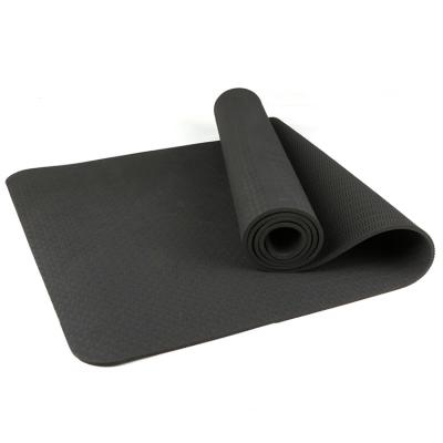 China Custom Eco-Friendly Non-Slip Yoga Mat With Organic Thick Custom Anti-Slip Pilates Band Logo for sale