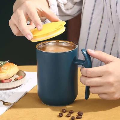 China 304 Stainless Steel 304 Stainless Steel Water Cup Coffee Mug Creative Mouth Insulation Mug Creative Insulation Japanese Student Coffee Teapot for sale