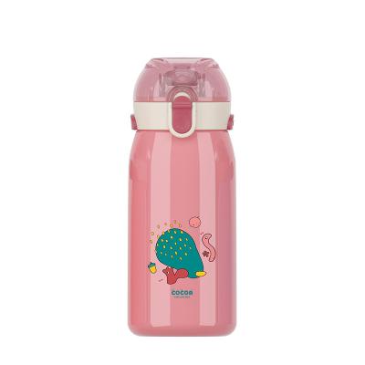 China 2022 New Product Viable Kids Viable Free Flask Cute Design BPA Insulated Double Wall Stainless Steel Water Bottle With Straw Lid for sale